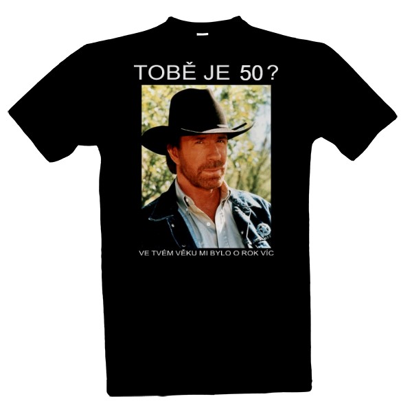 Tričko s potiskem Chuck Norris