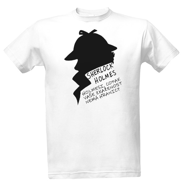 Tričko s potiskem Sherlock Holmes
