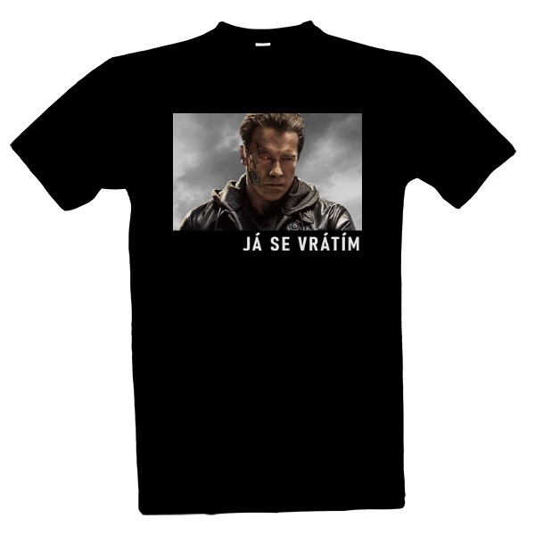Tričko s potiskem Terminátor, já se vrátím