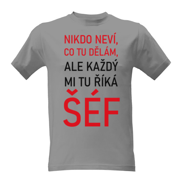 Tričko s potiskem šéf