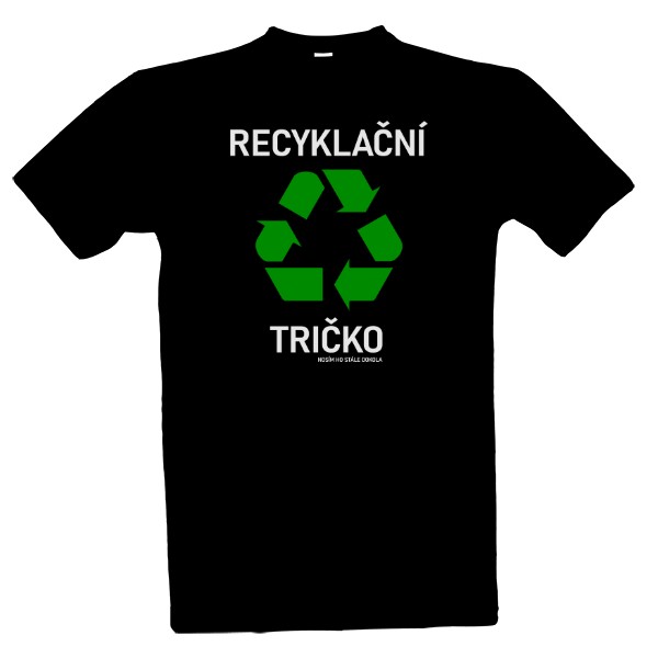 Tričko s potiskem recyklace