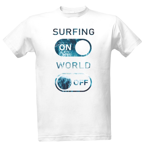 Tričko s potiskem Surfing