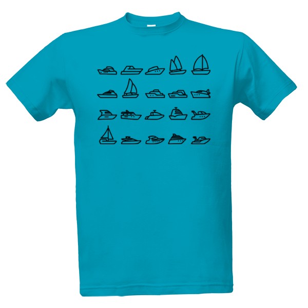 Tričko s potiskem yachting